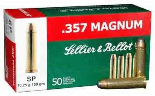 357 Magnum 50 Rounds Ammunition Sellier & Bellot 158 Grain Soft Point