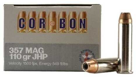 357 Magnum 20 Rounds Ammunition Corbon 110 Grain Hollow Point