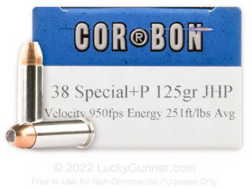 Corbon 38 Special 125gr Jhp Ammo 20 Round