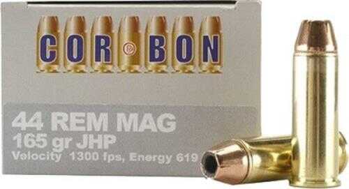 44 Rem Magnum 20 Rounds Ammunition Corbon 165 Grain Hollow Point