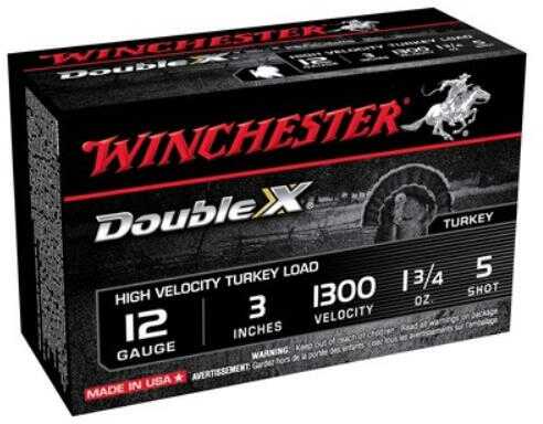 Winchester Ammunition Double X Turkey 12Ga. 3" 1300Fps. 1-3/4Oz. #5 10-Pk.
