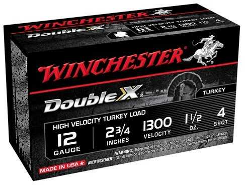 12 Gauge 10 Rounds Ammunition Winchester 2 3/4" 1 1/2 oz Lead #4