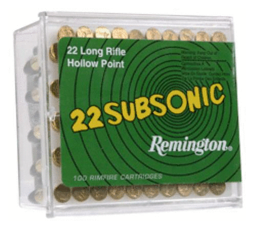 22 Long Rifle 100 Rounds Ammunition Remington 38 Grain Hollow Point