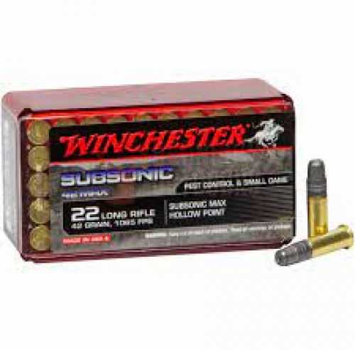 <span style="font-weight:bolder; ">Winchester</span> Subsonic 22LR 42Gr HP 50Rd