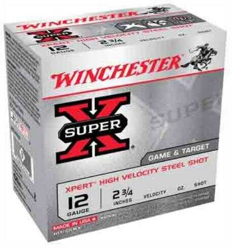 12 Gauge 25 Rounds Ammunition Winchester 2 3/4" 1 1/8 oz Steel #7