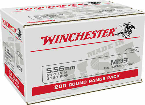 Winchester 5.56 Nato Case Lot 55 Gr FMJ 800 Round