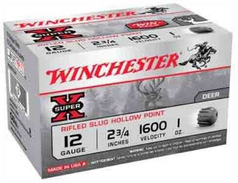 12 Gauge 15 Rounds Ammunition Winchester 2 3/4" 1 oz Slug #Slug