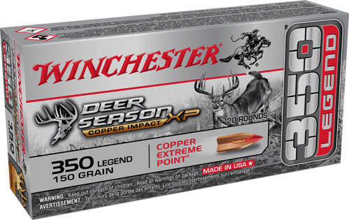 Click to see larger image. Winchester 350 Legend 150 Gr Copper Impact Ammo - 20 Rounds for Hunting Excellence