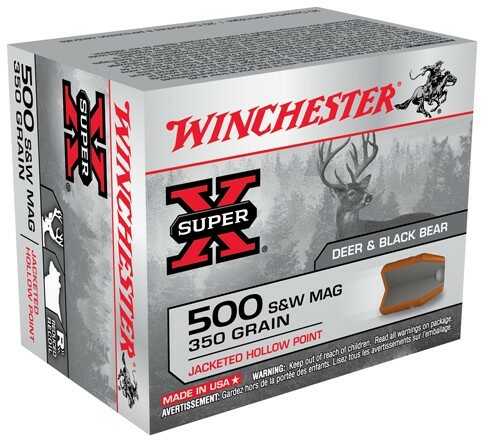 500 S&W 20 Rounds Ammunition Winchester 350 Grain Hollow Point