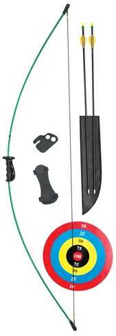 Bear Archery Youth Recurve Bow Set Crusader Green Ambidextrous Age 9+!