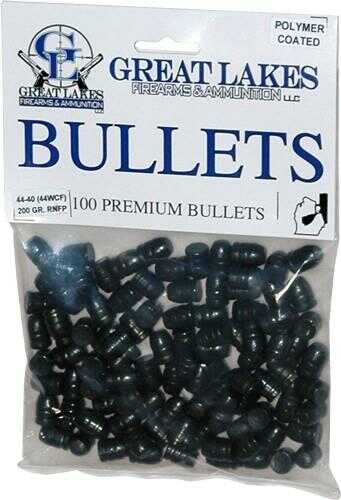 Great Lakes Firearms & Ammunition Bullets .44-40 .427 200 Grains Lead-RNFP Poly 100