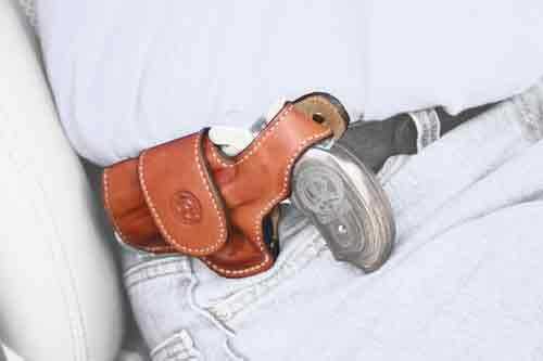 Bond Arms DRIVING Holster LH THUMBSNAP Leather Tan No Star
