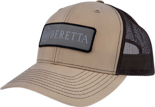 Beretta Cap Sdy Trucker Rect Patch Mesh Back Khaki/black