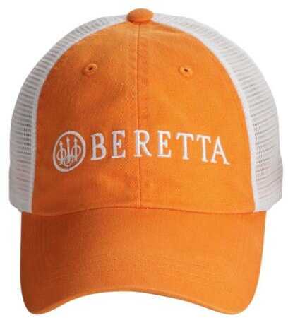 Beretta Cap W/Logo Cotton Mesh Back Orange Md: BC052016600435