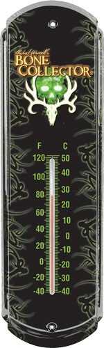 Bone Collector Thermometer 17"X5" Tin W/Bc Skull Logo