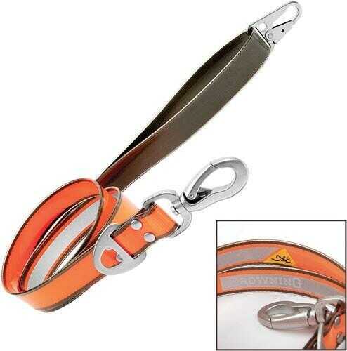 Browning 6' Performance Leash Orange/Brown with Reflective Logo
