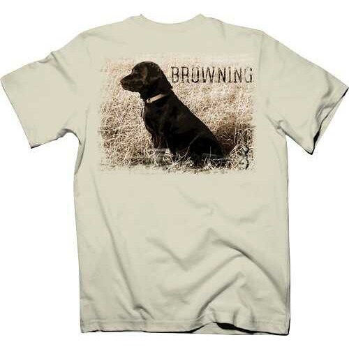 Browning MEN'S T-Shirt "Black Lab" Medium Black W/Logo<