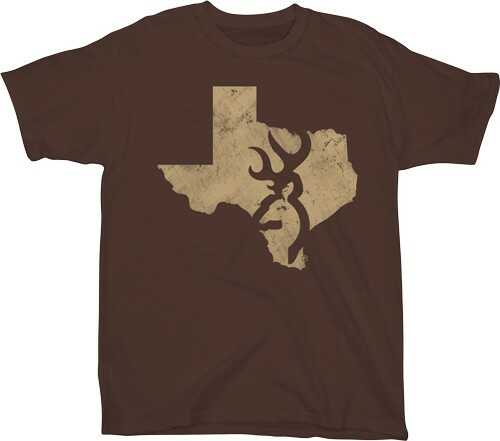Browning Mens Texas Buckmark Logo Short Sleeve Shirt Cotton Large