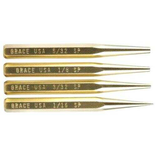 Grace USA Tools Punch Set Starter Of 4 Brass