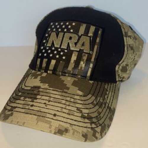 Buck Wear Ball Cap Nra Logo Woodlands Camo/black-img-0