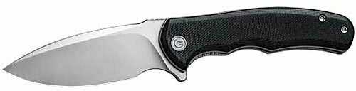 CIVIVI Knife Mini Praxis 2.98" Black G10/Satin Finish D2