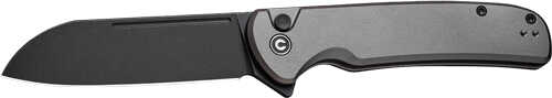 CIVIVI Knife Chevalier II 3.4" Gray Alum Handle/Black STNWSH