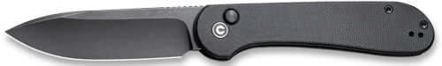 CIVIVI Knife ELEMENTUM 3.47" Black G-10/Black STONEWASH