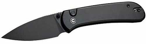 CIVIVI Knife QUIBIT 2.98" Black/ Black STONEWASH Button Lock