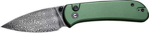 Civivi Knife Quibit 2.98" Green/damascus Button Lock