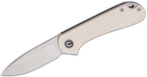 CIVIVI Knife ELEMENTUM 2.96" Ivory G10/Satin D2 Liner Lock Model: C907A-3