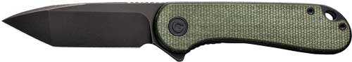 Civivi Knife Elementum 2.96" Green Micarta/black D2 Lnr Lck