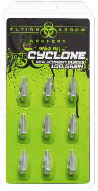 Flying Arrow Archery Replacement Blade Cyclone 100 Grains 9/Pk