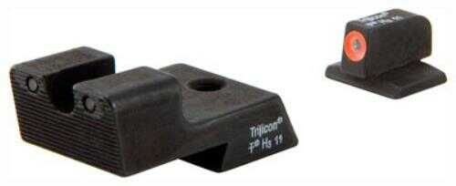 Click to see larger image. Trijicon HD Night Sight Set Orange Front 1911 Novak Cut