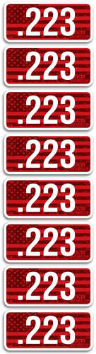 MTM Ammo Caliber LABELS .223 8-Pack