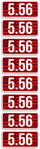 MTM Ammo Caliber LABELS 5.56 8-Pack