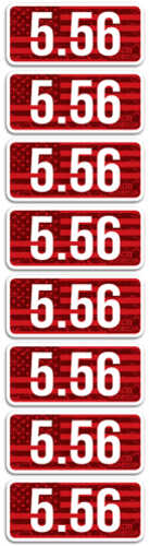 MTM Ammo Caliber LABELS 5.56 8-Pack