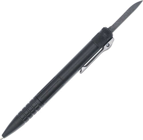 CobraTec Knives CNCOTFPBLKGEN2 Tactical Pen Gen II Black Aluminum D2 Steel Blade, Includes Pocket Clip