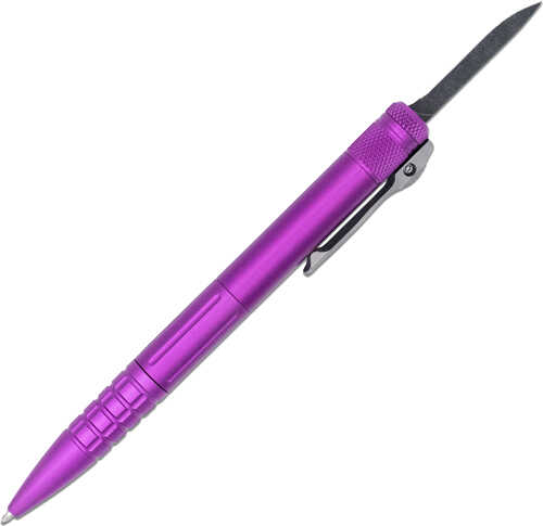 CobraTec Knives CNCOTFPPURGEN2 Tactical Pen Gen II Purple Aluminum D2 Steel Blade, Includes Pocket Clip