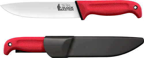 Cold Steel SLOCK Master 6.75" Plain Edge Blade Red Tim Wells