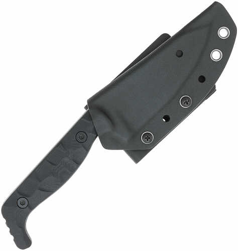 Cobratec Kingpin 4" Fixed Bld Black D2 Steel With Kydex Sheath