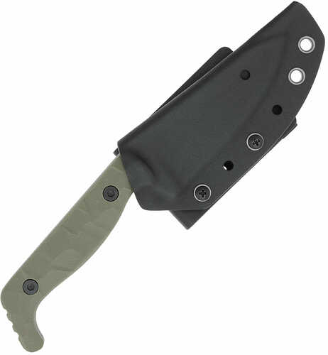 Cobratec Kingpin 4" Fixed Blade Od Green D2 Steel With Kdx Sheath