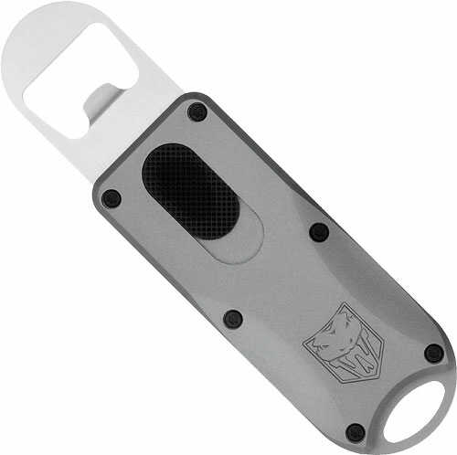 COBRATEC OTF Bottle Opener Grey 4.62" OAL W/Lanyar-img-0