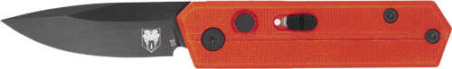 COBRATEC Stinger Folder 1.9" Red/Black D2 Blade Sd Button