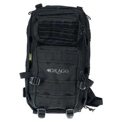 Drago Gear Tracker Backpack Black 4-Main Storage Area Heavy Duty