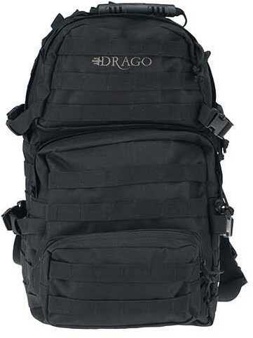 Drago Gear Assault Backpack Black Max Cap Storage COMPARTMENTS