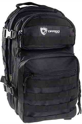 Drago Gear Scout Backpack Black 5-Main Storage Area Heavy Duty