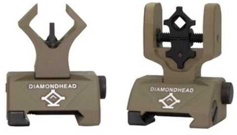 Diamondhead Micro-D Sight Set Front & Rear Flip-Up Black