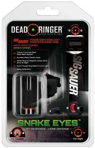 Dead Ringer Night Sight Snake EYES Series-3 Green Sig Sauer