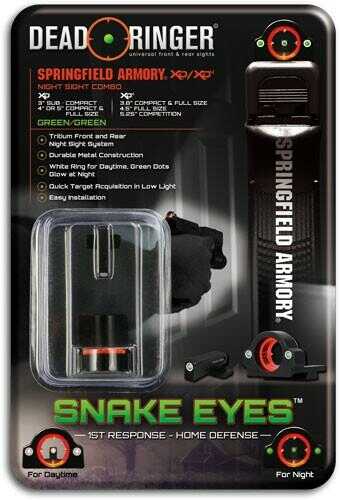 Dead Ringer Night Sight Snake EYES Series-3 Green SPFLD XD/XDM