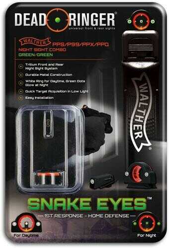 Dead Ringer Night Sight Snake EYES Series-3 Green Walther